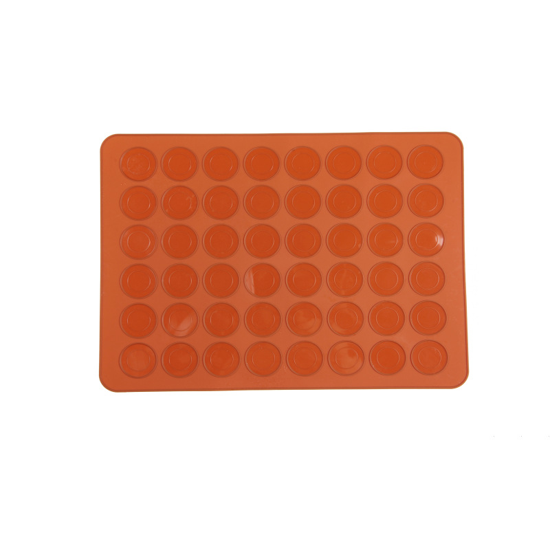 Silicone Baking Mat Macaron Silica Gel Pad 48-Hole round Macaron Pad Cutting Board Heat Insulation High Temperature Resistance Silica Gel Pad