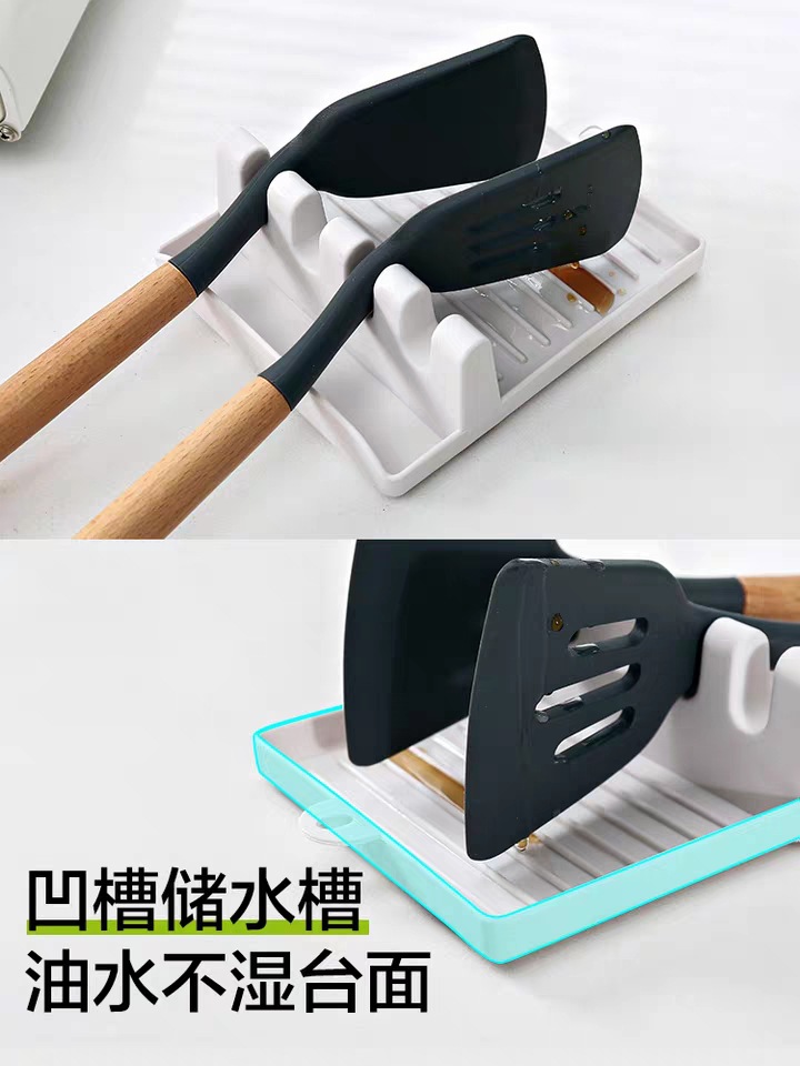 Multi-Functional Pot Cover Rack Kitchen Truner Frame Spoon and Spatula Storage Rack Sitting Chopping Board Storage Rack