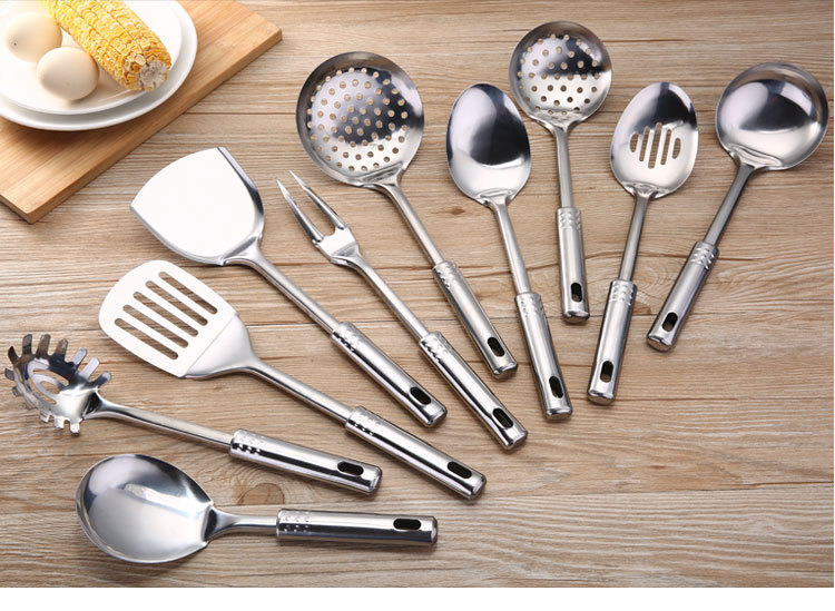 In Stock Wholesale Stainless Steel Nine Beads Spatula Cooking Spoon with Magnetic Spatula Steel Handle Can Be Printed Logo In Stock Wholesale Stainless Steel Nine Beads Spatula Cooking Spoon with Magnetic Spatula Steel Handle Can Be Printed Logo