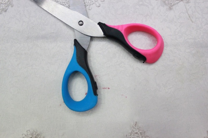 KAIBO 8812 office scissor, stainless steel soft handle scissors KAIBO 8812 office scissor, stainless steel soft handle scissors