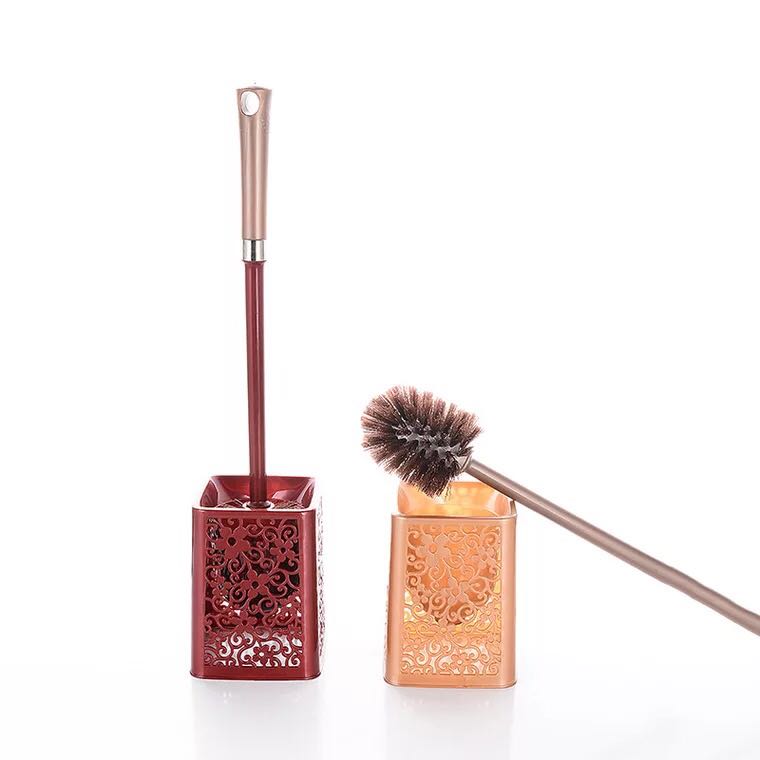 High-grade plastic toilet brush with hollow base toilet brush toilet brush toilet cleaning brush set
