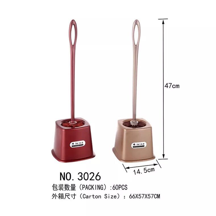 Plastic toilet brush creative cleaning daily necessities toilet base type toilet brush 3026
