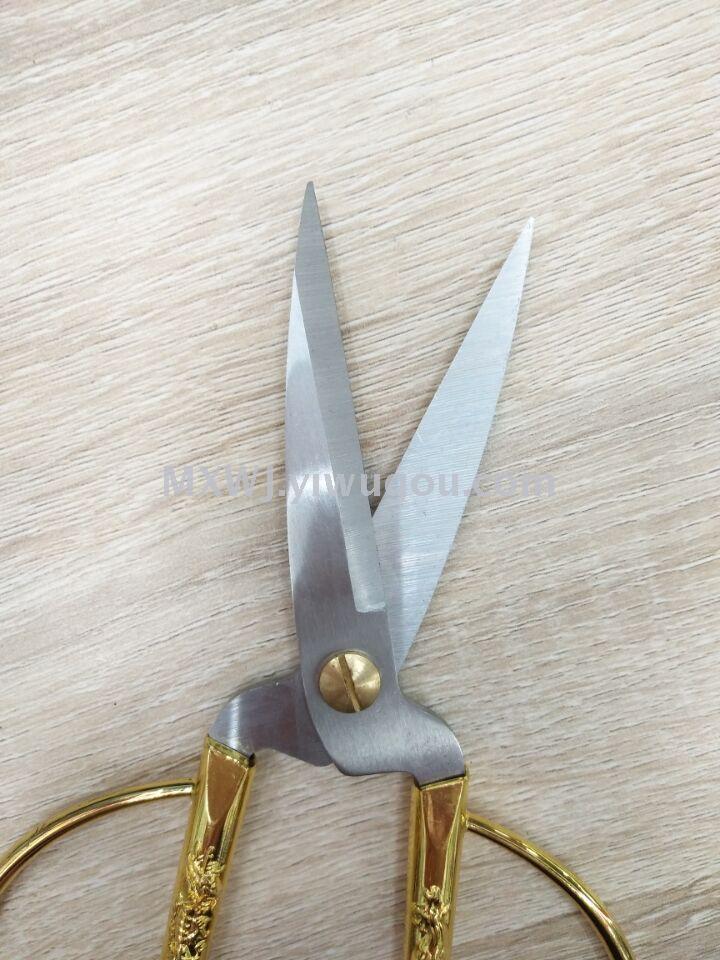 Direct sales of 7.5-inch Longfeng scissors gold cut the opening ceremony of the ceremony cut wedding supplies Direct sales of 7.5-inch Longfeng scissors gold cut the opening ceremony of the ceremony cut wedding supplies