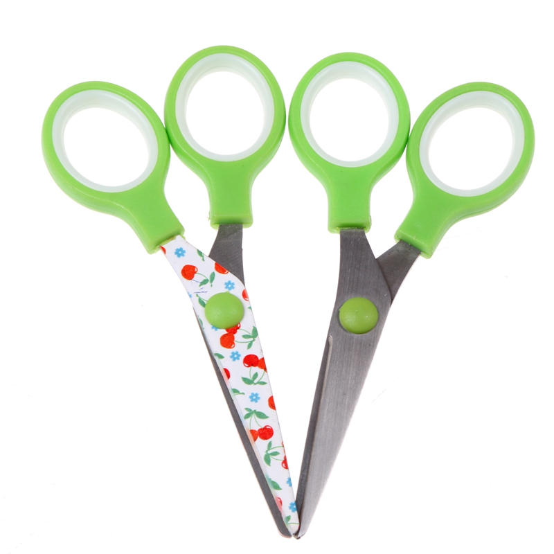 Children&#039;s Scissors Manual Office Art large size student small paper cutting knife round head scissors