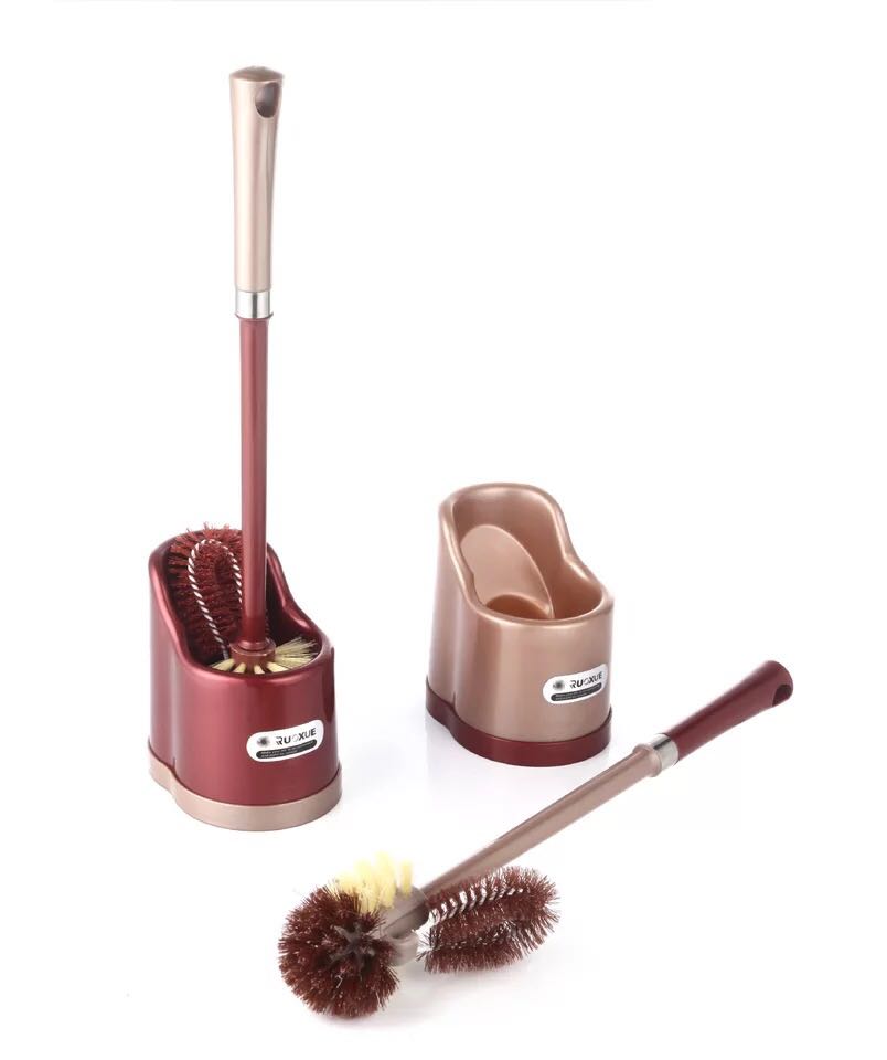 Supply household cleanser high quality cleaner with base toilet brush plastic cleaner brush