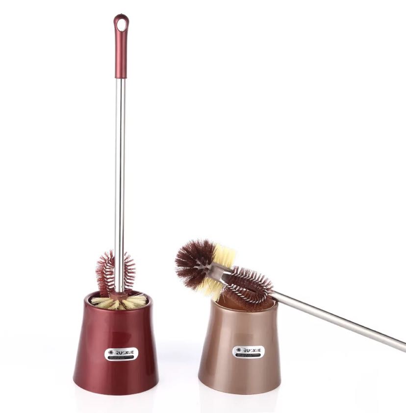 Toilet brush creative plastic toilet brush with base stainless steel toilet brush cleaning brush wholesale spot