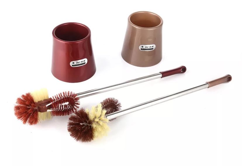 Toilet brush creative plastic toilet brush with base stainless steel toilet brush cleaning brush wholesale spot