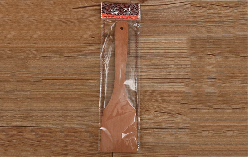 Long Handle Wooden Shovel Paint-Free Non-Stick Pan Dedicated Spatula Chinese Style Wooden Spoon Anti-Scald Wood Spatula Kitchen Supplies