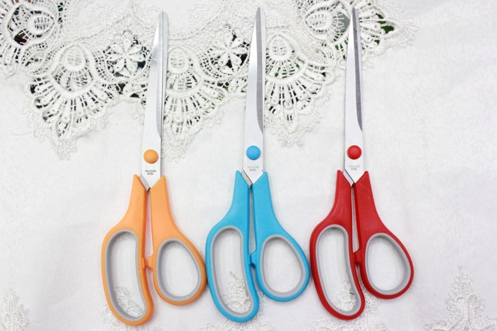 KAIBO409-1 color stainless steel scissor and Rubber scissors KAIBO409-1 color stainless steel scissor and Rubber scissors