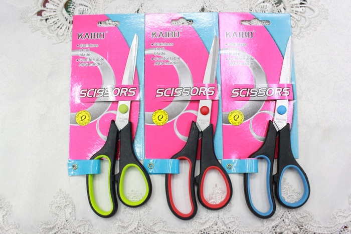 KAIBO408 stainless steel scissor and Rubber scissors KAIBO408 stainless steel scissor and Rubber scissors