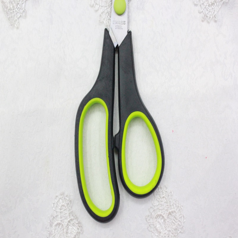 KAIBO407 stainless steel scissor and Rubber scissors