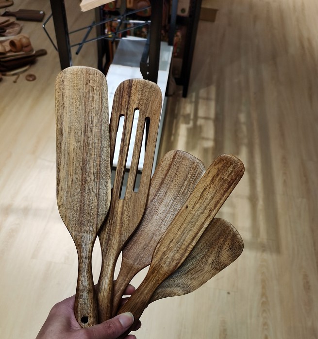 @ Xiaomuxian Acacia Mangium Long Handle Spatula Scraper Mixing Cooking Shovel Cross-Border Teak Kitchenware Suit 5-Piece Set Wooden Turner @ Xiaomuxian Acacia Mangium Long Handle Spatula Scraper Mixing Cooking Shovel Cross-Border Teak Kitchenware Suit 5-Piece Set Wooden Turner