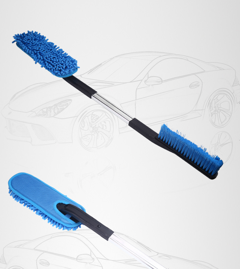 Car Snow Plough Shovel Snow Brush New NonHurt Car Paint MultiFunctional Aluminum Alloy Telescopic Icing Spatula