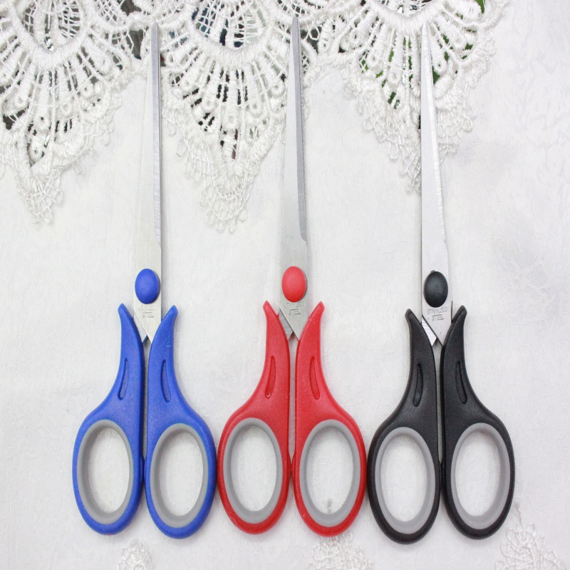 KAIBO601-1 color stainless steel scissor and Rubber scissors or Duck scissors