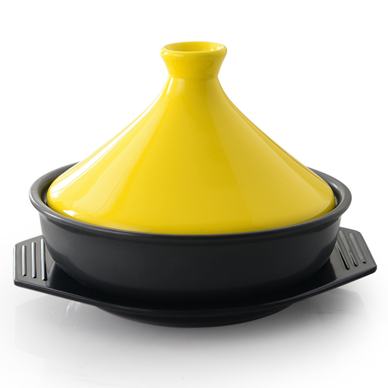 Gumis Tagine Heat-Resistant Claypot Rice Ceramic Pot Medium Dry-Burning Casserole Tray + Spatula One Piece Dropshipping