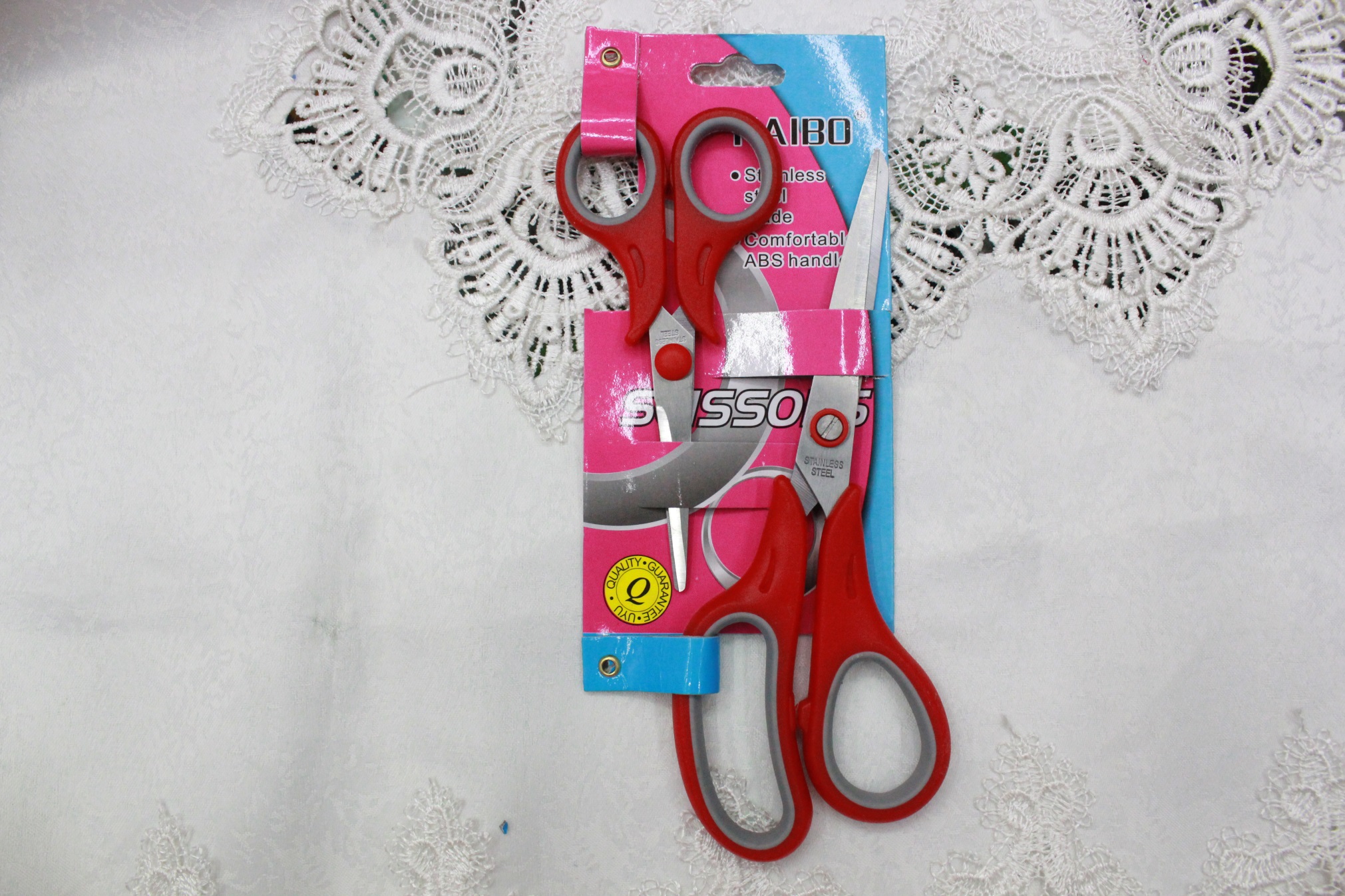 K-boom cutlery duck KB5693-1 color card shear pin 2 piece scissors knife set