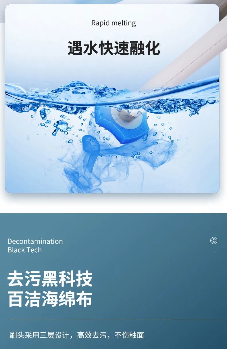 Japanese-Style Disposable Toilet Brush Head No Dead Angle Comes with Detergent Punch-Free Wall Hanging Disposable Replacement Head Set Japanese-Style Disposable Toilet Brush Head No Dead Angle Comes with Detergent Punch-Free Wall Hanging Disposable Replacement Head Set