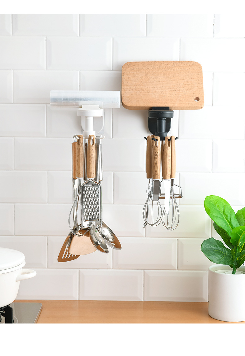 2717 Kitchen Hook Punch-Free Wall Hanging Kitchen Spatula Spoon Knife Storage Rotating Hook Retractable Rack 2717 Kitchen Hook Punch-Free Wall Hanging Kitchen Spatula Spoon Knife Storage Rotating Hook Retractable Rack