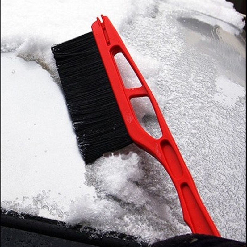 Car Ice Removal Shovel Glass Snow Brush Snow Cleaning Cream Snow Scraper Icing Spatula Lengthened Shovel with Brush