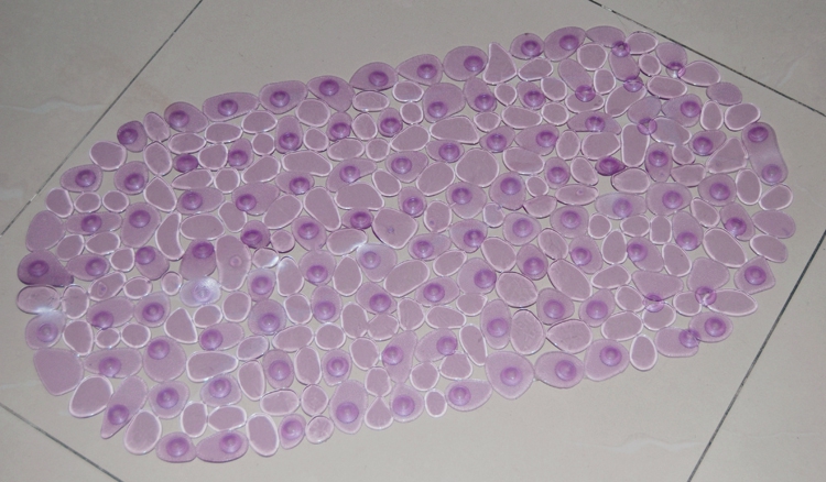 Solid transparent oval stone bath mat bath mat non-slip mat massage mat foot mat bath mat