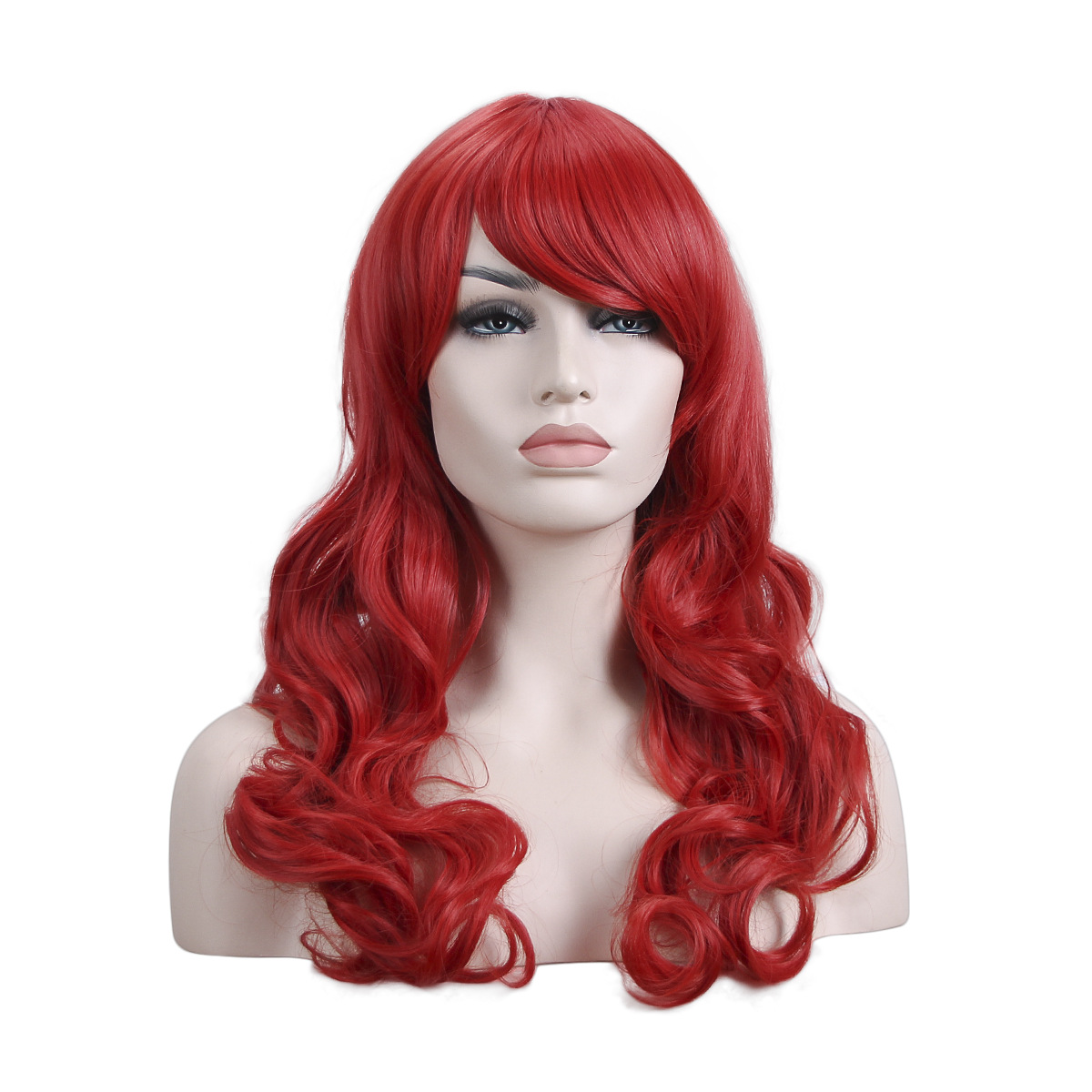Hot Selling Foreign Trade Wig Cosplay Mermaid Big Wave 60cm Long Curly Hair Red Factory Spot Wholesale Hot Selling Foreign Trade Wig Cosplay Mermaid Big Wave 60cm Long Curly Hair Red Factory Spot Wholesale