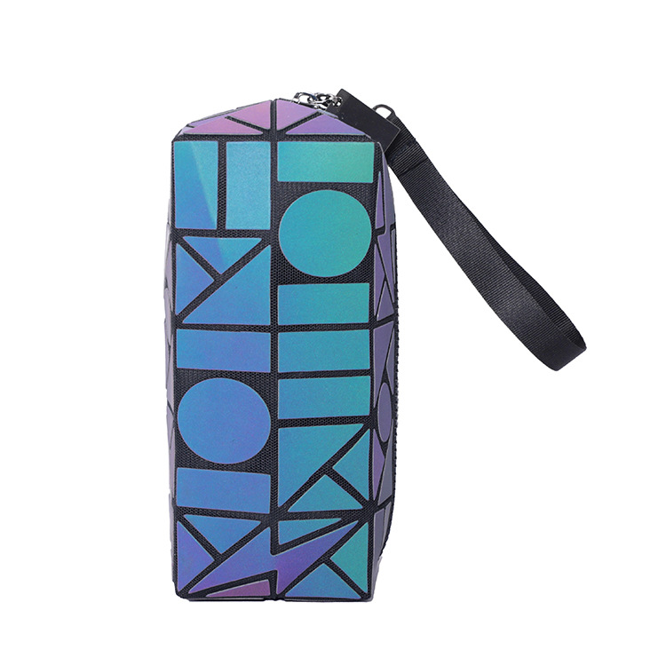 Korean-Style Portable Diamond Plaid Luminous Cosmetic Bag Travel Storage Bag Square Geometric Colorful Cosmetic Case Banquet Cosmetic Bag Korean-Style Portable Diamond Plaid Luminous Cosmetic Bag Travel Storage Bag Square Geometric Colorful Cosmetic Case Banquet Cosmetic Bag