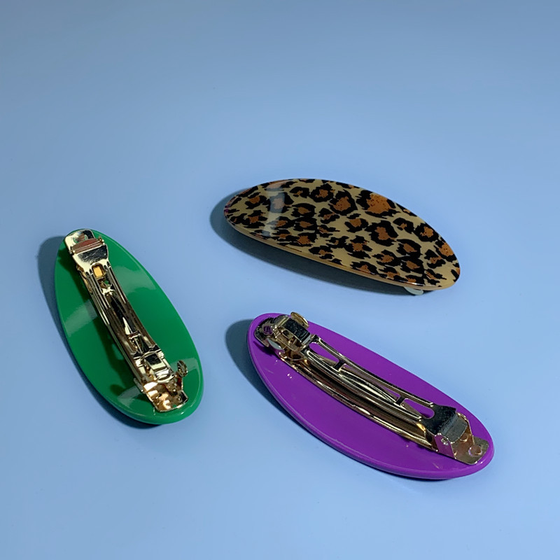 New High-Grade BV Green Leopard Print M Wave Acrylic Acetate Hairpin Back Head Updo Hair Claw Hair Accessories New High-Grade BV Green Leopard Print M Wave Acrylic Acetate Hairpin Back Head Updo Hair Claw Hair Accessories