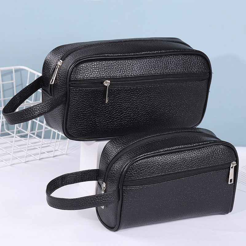 Black Men's and Women's Business Business Trip Toiletry Bag Waterproof Bath Bag Travel Supplies Storage Bag Portable Cosmetic Bag Wholesale