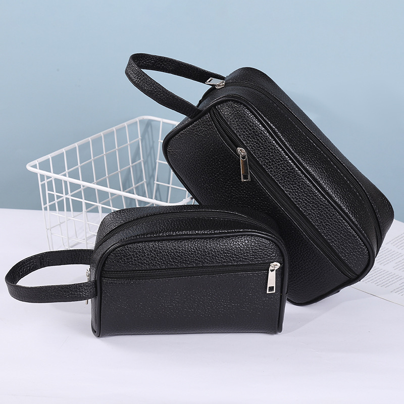 Black Men's and Women's Business Business Trip Toiletry Bag Waterproof Bath Bag Travel Supplies Storage Bag Portable Cosmetic Bag Wholesale
