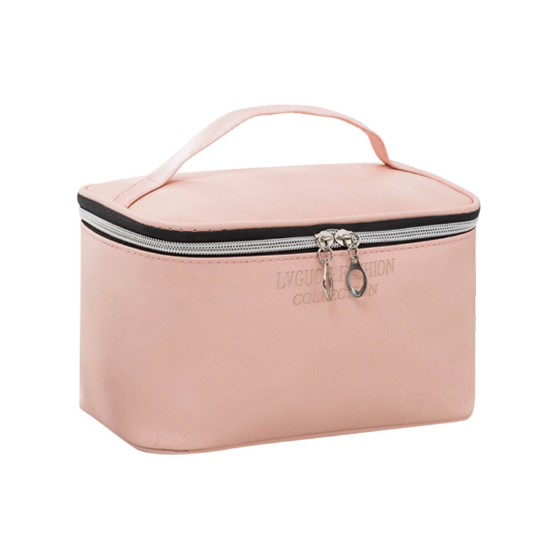 New Internet Hot Korean Style Solid Color Cosmetic Bag Portable Waterproof Large Capacity Wash Bag Cosmetics Handbag Storage Bag