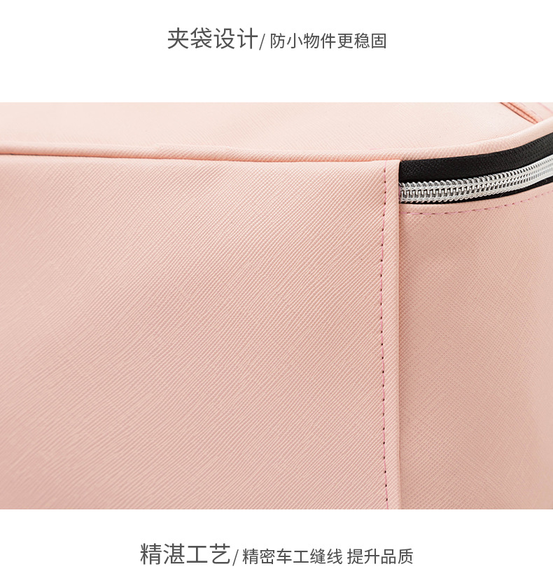 New Internet Hot Korean Style Solid Color Cosmetic Bag Portable Waterproof Large Capacity Wash Bag Cosmetics Handbag Storage Bag