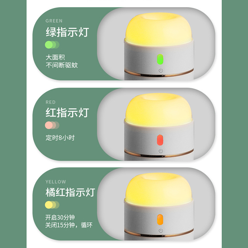 Electrothermal Mosquito Repellent Liquid Tasteless Baby Pregnant Women Mosquito Repellent Liquid USB Home Bedroom Replenisher Electric Mosquito Killer Device Mosquito Lamp