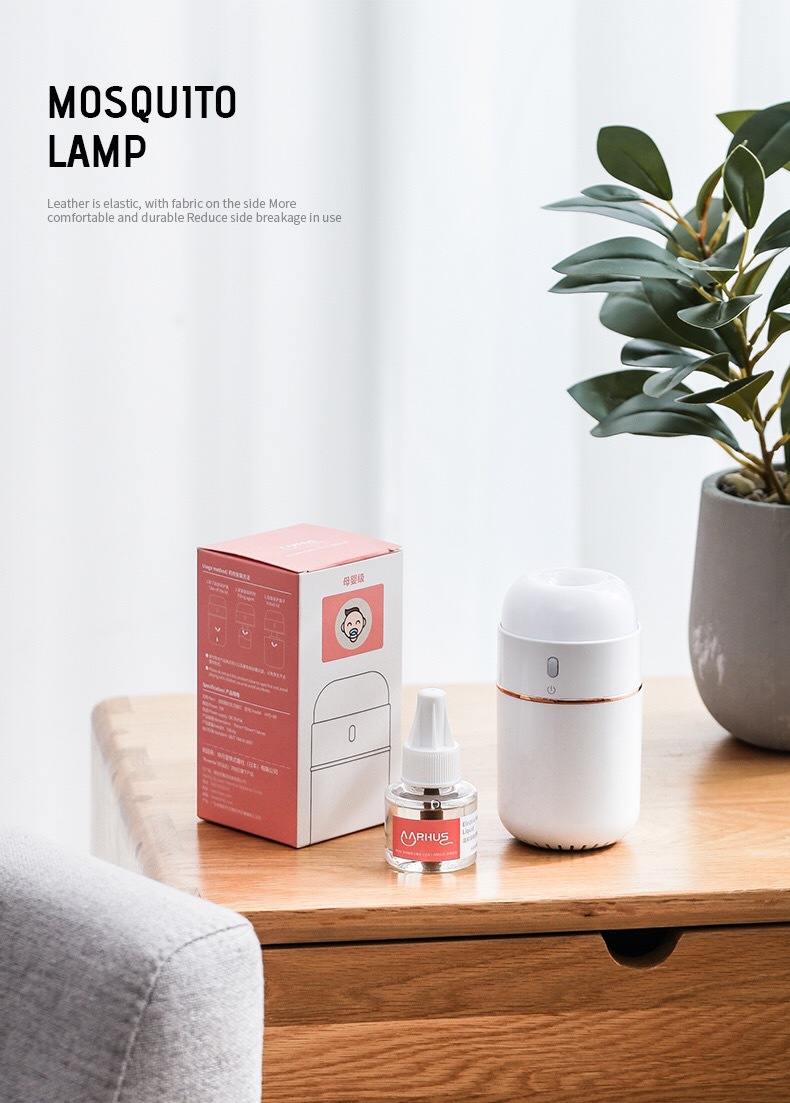 Electrothermal Mosquito Repellent Liquid Tasteless Baby Pregnant Women Mosquito Repellent Liquid USB Home Bedroom Replenisher Electric Mosquito Killer Device Mosquito Lamp