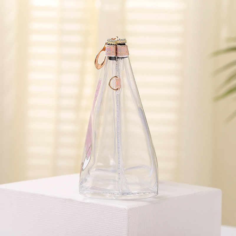 PVC Transparent Cosmetic Bag Korean Fashion Printing Travel Cosmetics Storage Bag Portable Wash Cosmetic Bag Wholesale
