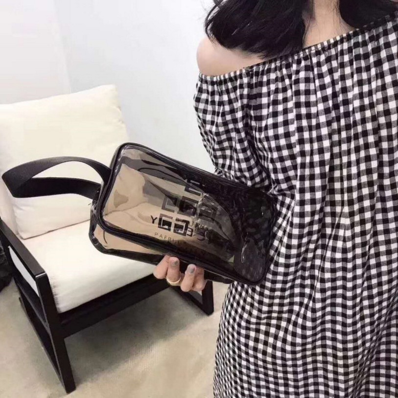 Waterproof PVC Cosmetic Bag Large Capacity Travel Storage Bag PVC Transparent Wash Bag Beach Bag