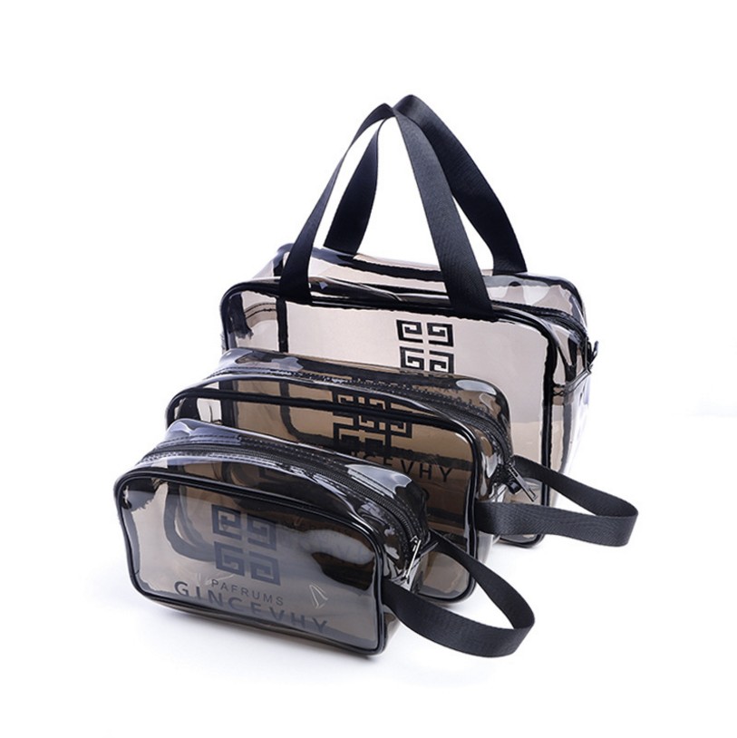 Waterproof PVC Cosmetic Bag Large Capacity Travel Storage Bag PVC Transparent Wash Bag Beach Bag