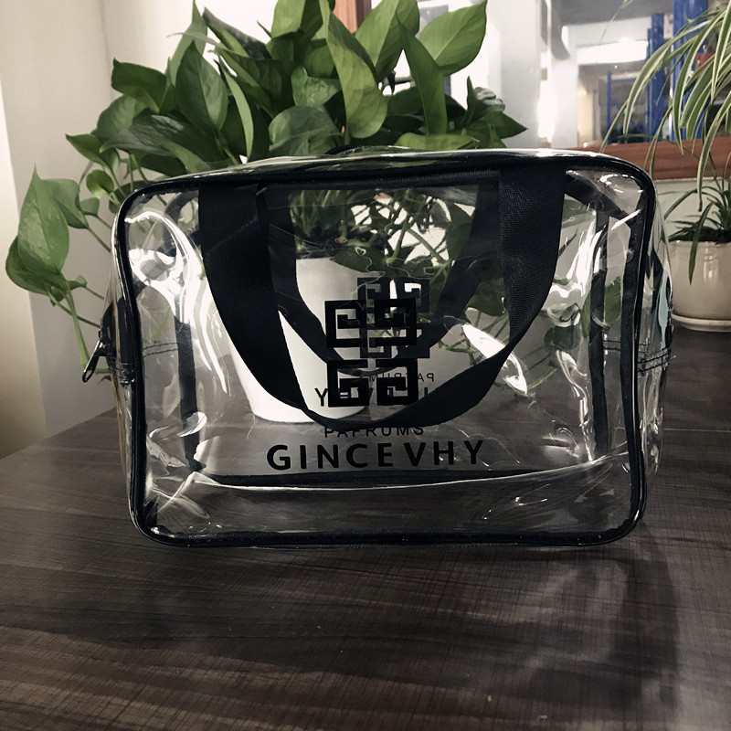Waterproof PVC Cosmetic Bag Large Capacity Travel Storage Bag PVC Transparent Wash Bag Beach Bag