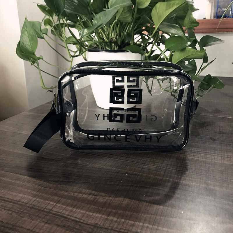 Waterproof PVC Cosmetic Bag Large Capacity Travel Storage Bag PVC Transparent Wash Bag Beach Bag