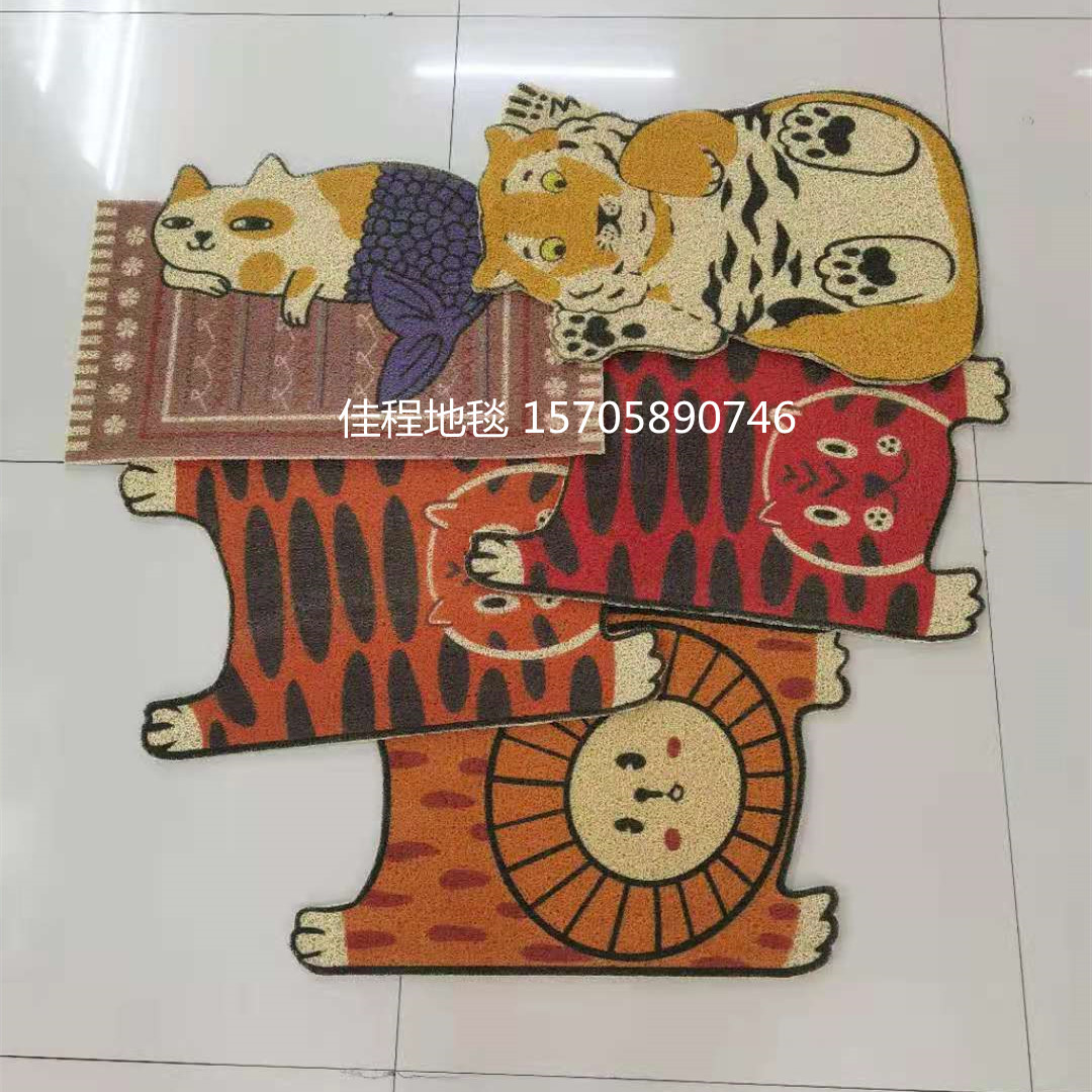 New Animal Special-Shaped Mat Silk Ring Animal Mat PVC Non-Slip Mat Modeling Pad HD 3D Spray Printing Mat