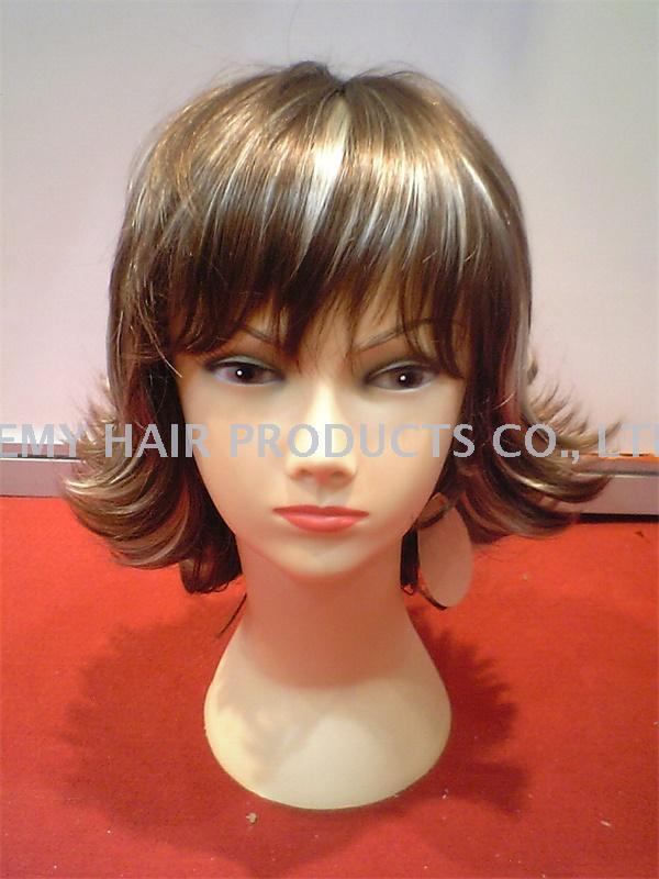 fake wig copy human hair wig synthetic wig extension wig model