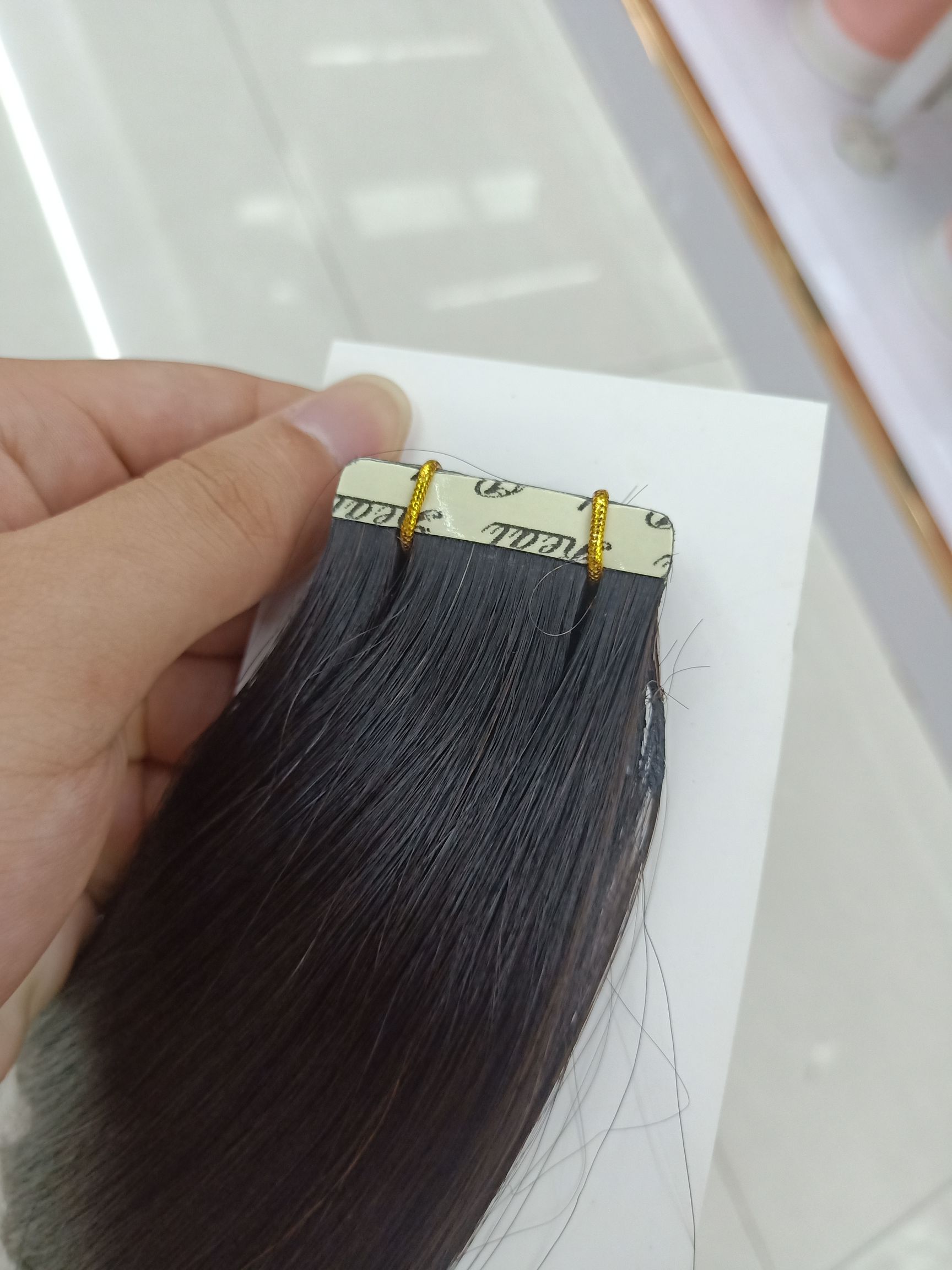 Human hair PU Hair Extension Natural color 50 to 60 cm domestic MALT Gum Human hair PU Hair Extension Natural color 50 to 60 cm domestic MALT Gum