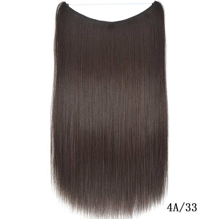 Foreign Trade Popular Style Fish Line Hair Fishing Line Hair Weft Seamless Hair Extension Europe and America Cross Border Fashion Wig Set Foreign Trade Popular Style Fish Line Hair Fishing Line Hair Weft Seamless Hair Extension Europe and America Cross Border Fashion Wig Set