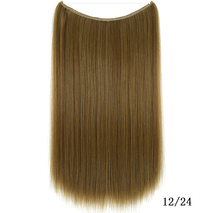 Foreign Trade Popular Style Fish Line Hair Fishing Line Hair Weft Seamless Hair Extension Europe and America Cross Border Fashion Wig Set Foreign Trade Popular Style Fish Line Hair Fishing Line Hair Weft Seamless Hair Extension Europe and America Cross Border Fashion Wig Set