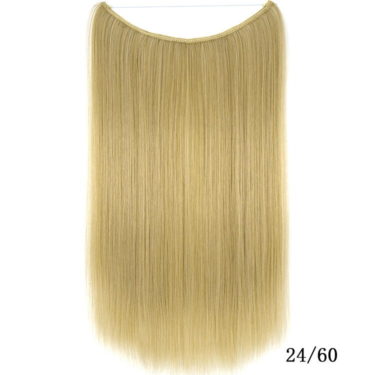 Foreign Trade Popular Style Fish Line Hair Fishing Line Hair Weft Seamless Hair Extension Europe and America Cross Border Fashion Wig Set Foreign Trade Popular Style Fish Line Hair Fishing Line Hair Weft Seamless Hair Extension Europe and America Cross Border Fashion Wig Set