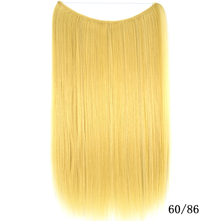 Foreign Trade Popular Style Fish Line Hair Fishing Line Hair Weft Seamless Hair Extension Europe and America Cross Border Fashion Wig Set Foreign Trade Popular Style Fish Line Hair Fishing Line Hair Weft Seamless Hair Extension Europe and America Cross Border Fashion Wig Set