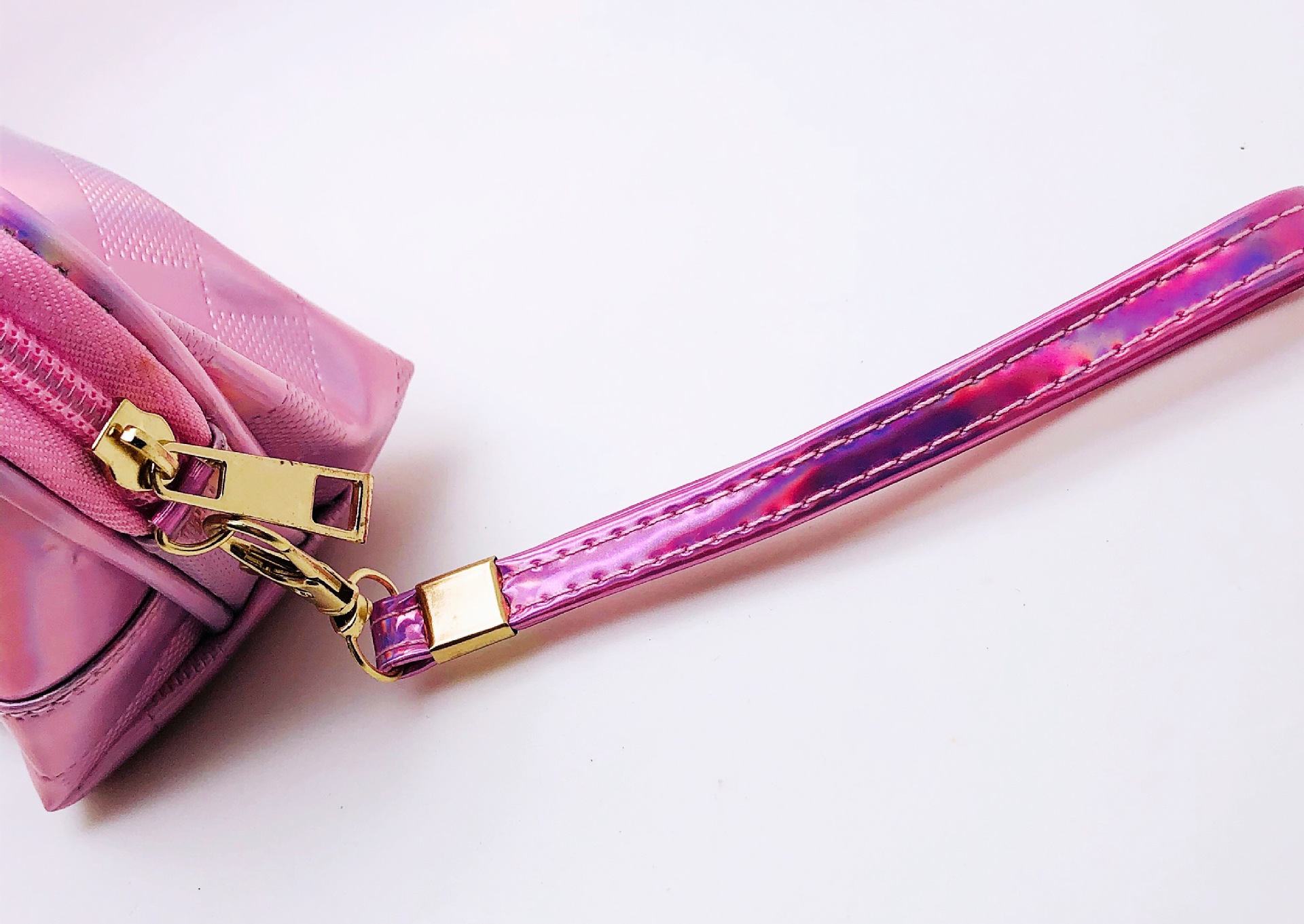 Exclusive for Cross-Border Cosmetic Bag Sequined Lei Se Gradient Logo Custom Spot Wash Bag Storage Bag Factory Direct Sales