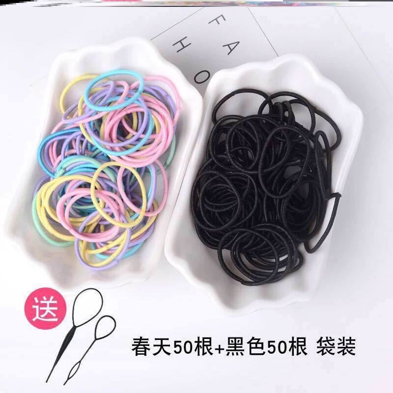 Send Hair Extension Tool Children&#039;s Rubber Band Hair Band Hair Rope Cartoon High Elastic Little Girl Hair Accessories Headdress.