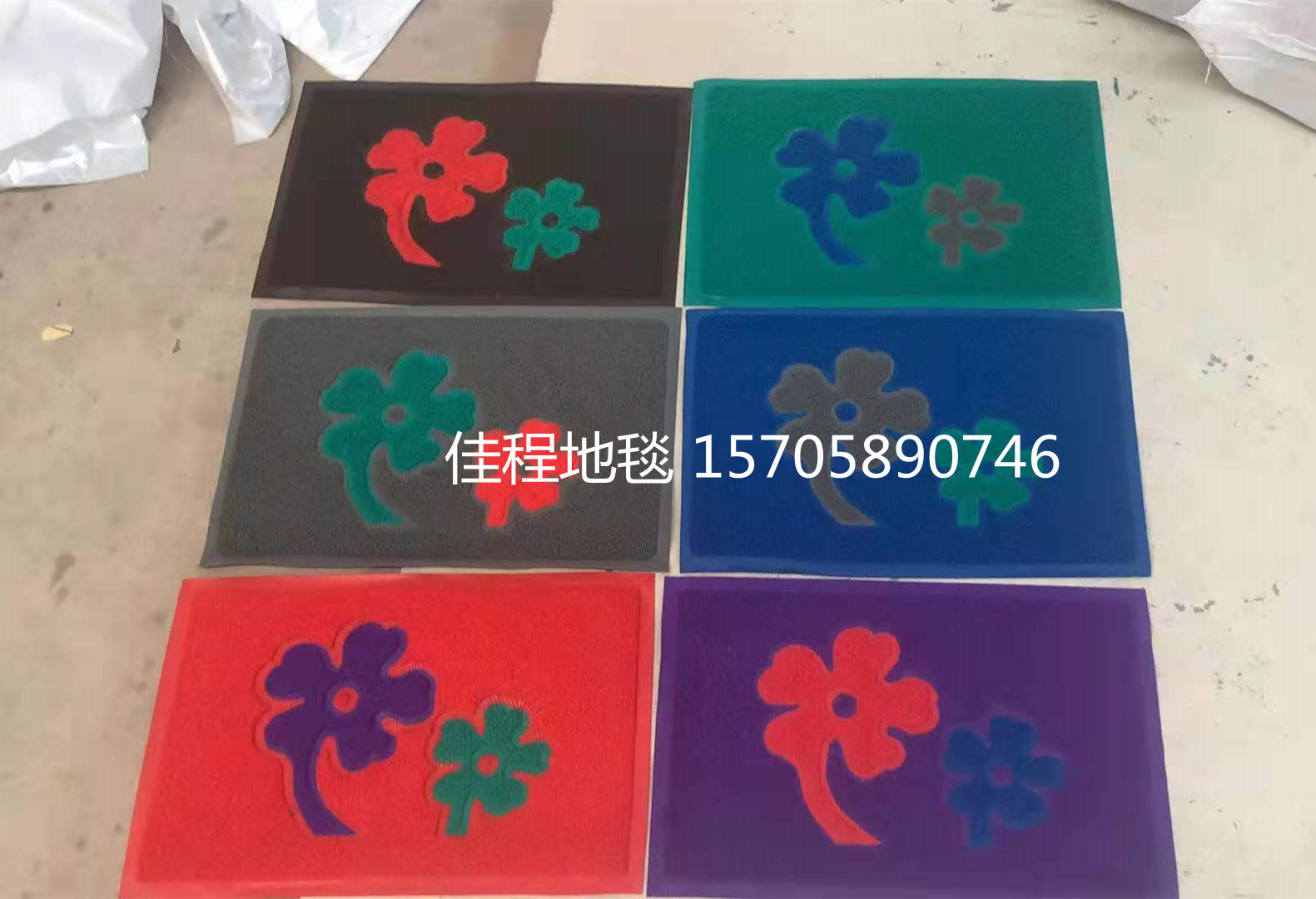 Thin Brushed Stitching Mat Non-Slip Mat Door Mat Floor Mat PVC Floor Mat Brushed Foot Mat Wire Ring Embossed Mat