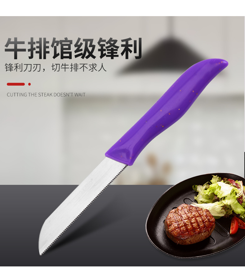 Factory Wholesale SST Fruit Knife Household Vegetables Paring Knife Set Kitchen Pp Handle Knife Support Customization