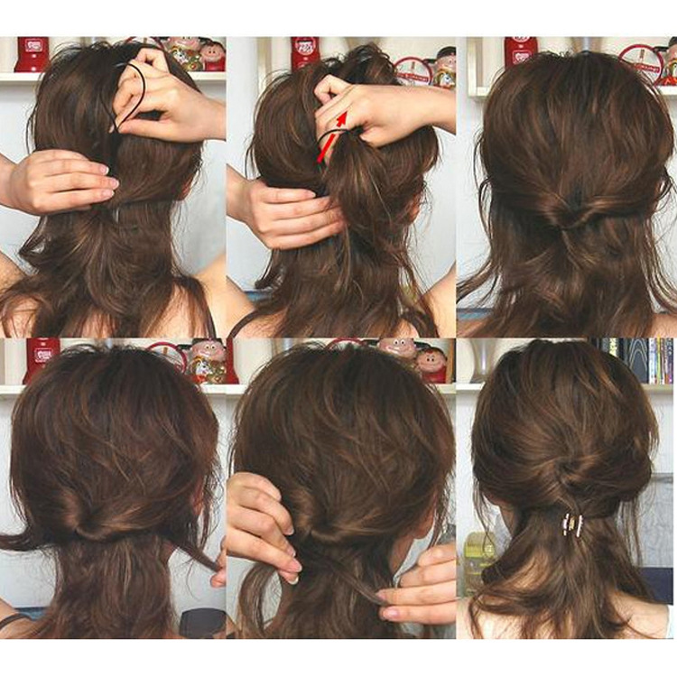 Portable Pattern Hair Puller Pin Updo Hair Extension Tool Portable Magic Hair Stick Pattern Hair Band